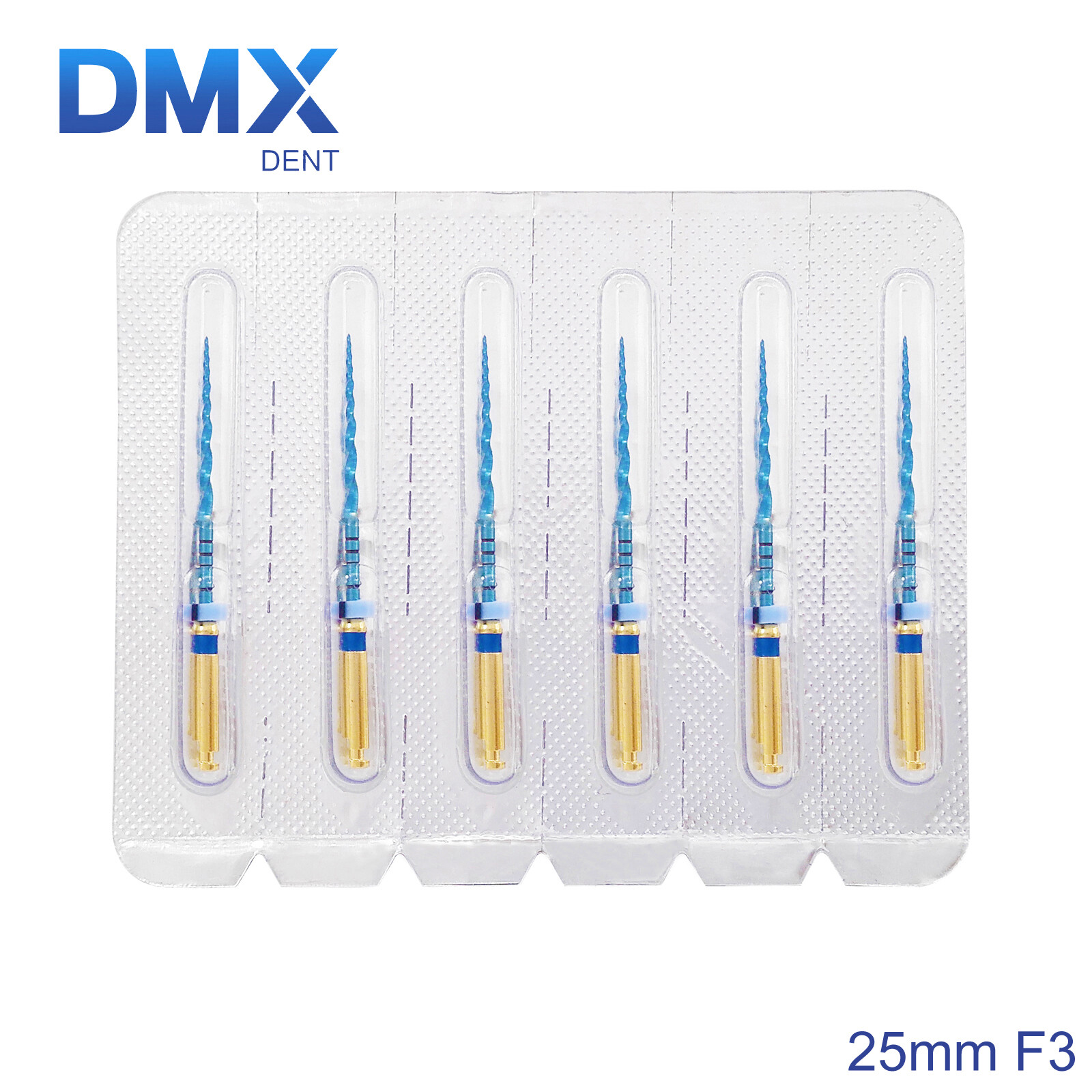 DMXDENT Dental Endo PT-Blue Root Canal Endodontic Niti Rotary Files 21/25/31MM