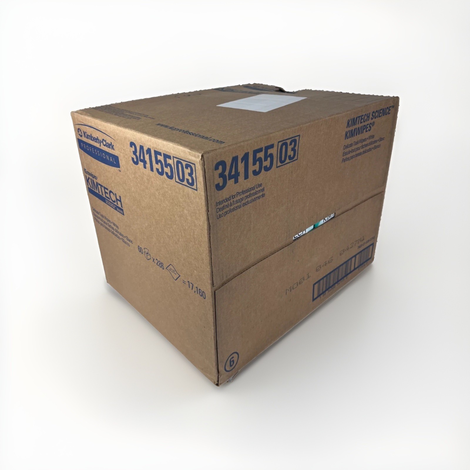 Kimtech Kimwipes Delicate Task Wipers 286 Sheets 34155 1 Box or Case of 60 Boxes
