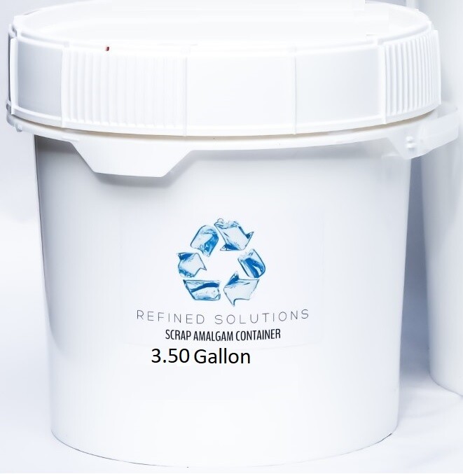 Scrap Amalgam 3.50 Gallon Recycle Bucket | Medical Dental Waste Disposal Program