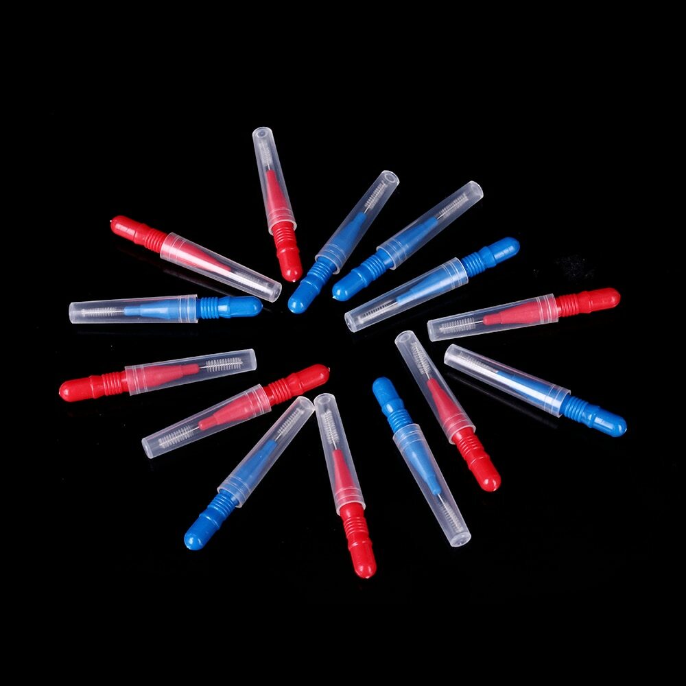 Adults Interdental Brush Clean Between Teeth Dental Floss Pick Push-pull Tooth