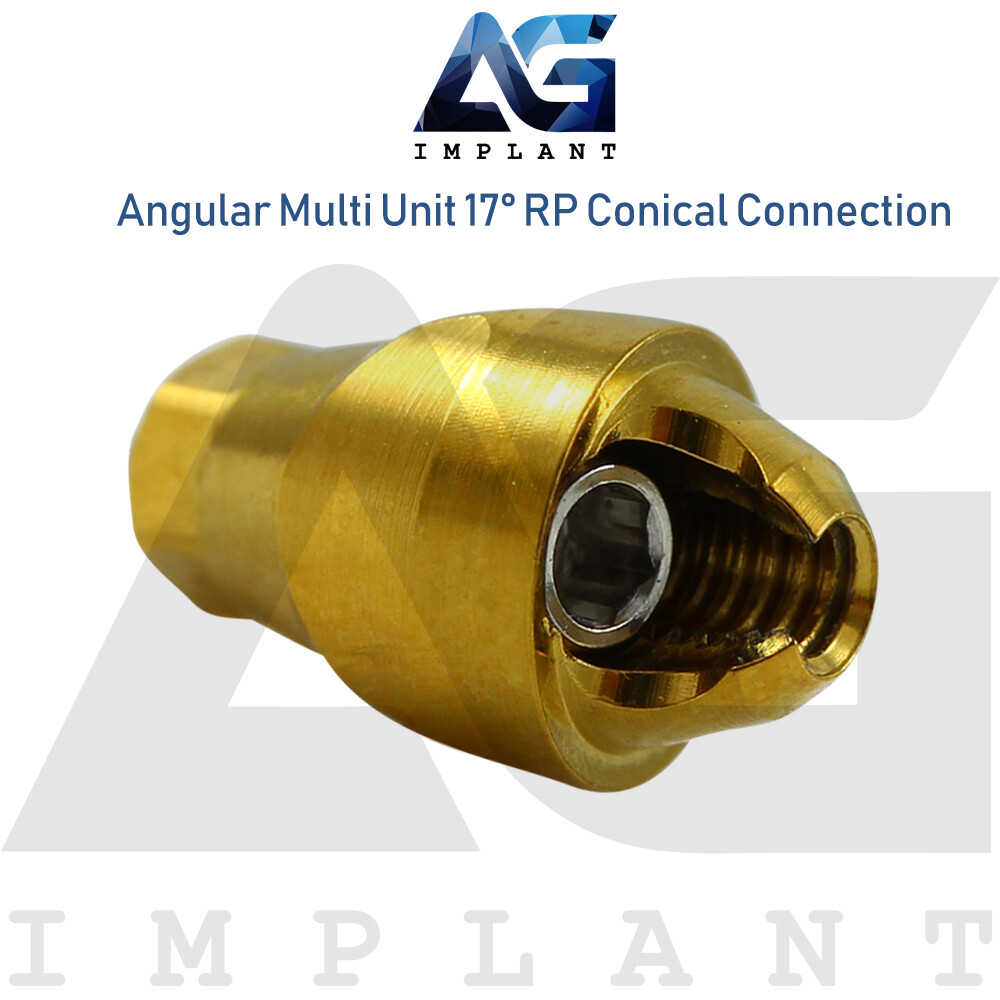 Angular Multi Unit Prosthetic System 17° Conical Connection RP With Screw 1.6mm