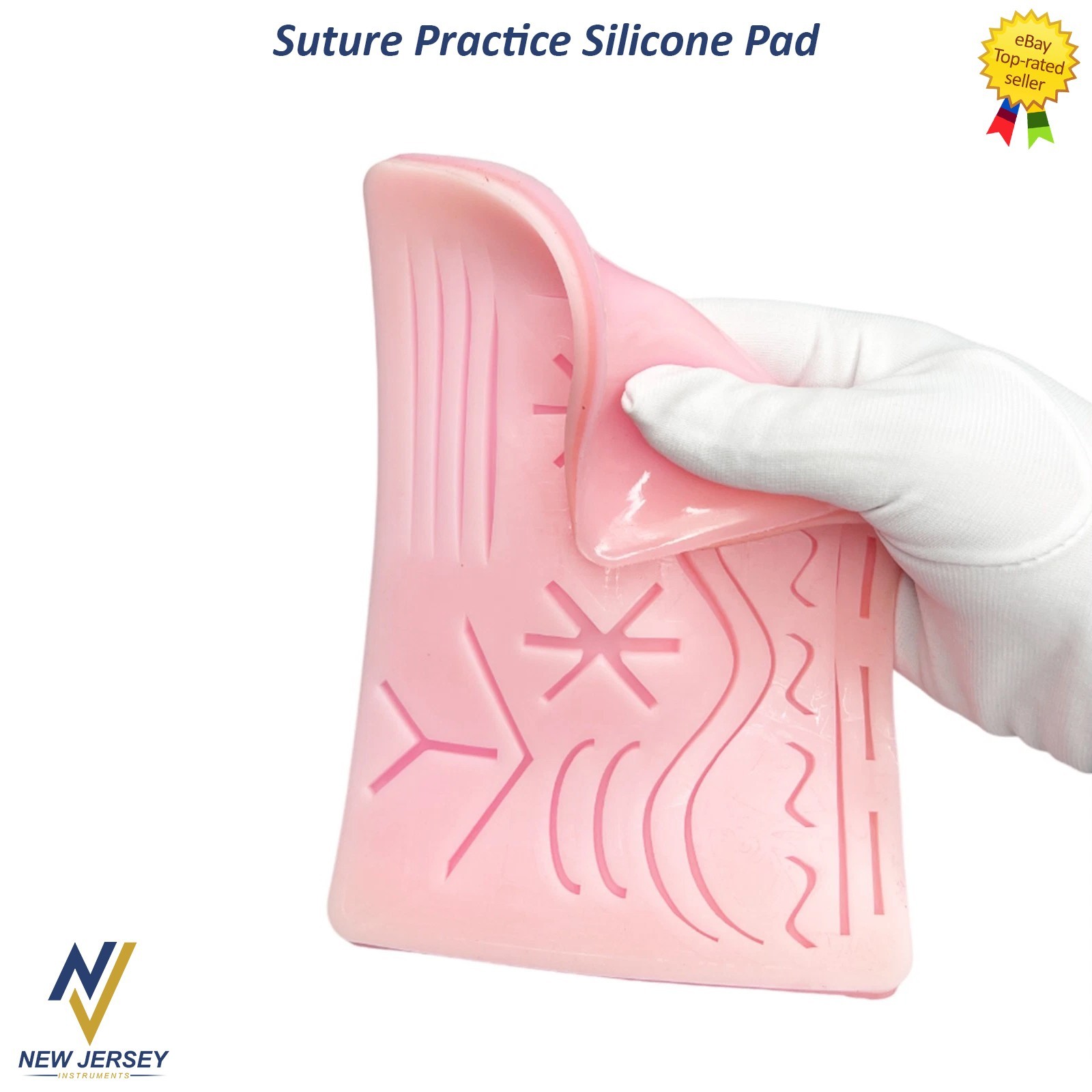 Medical Skin Suture Practice Silicone Pad Wound Simulated Surgical Training Kit