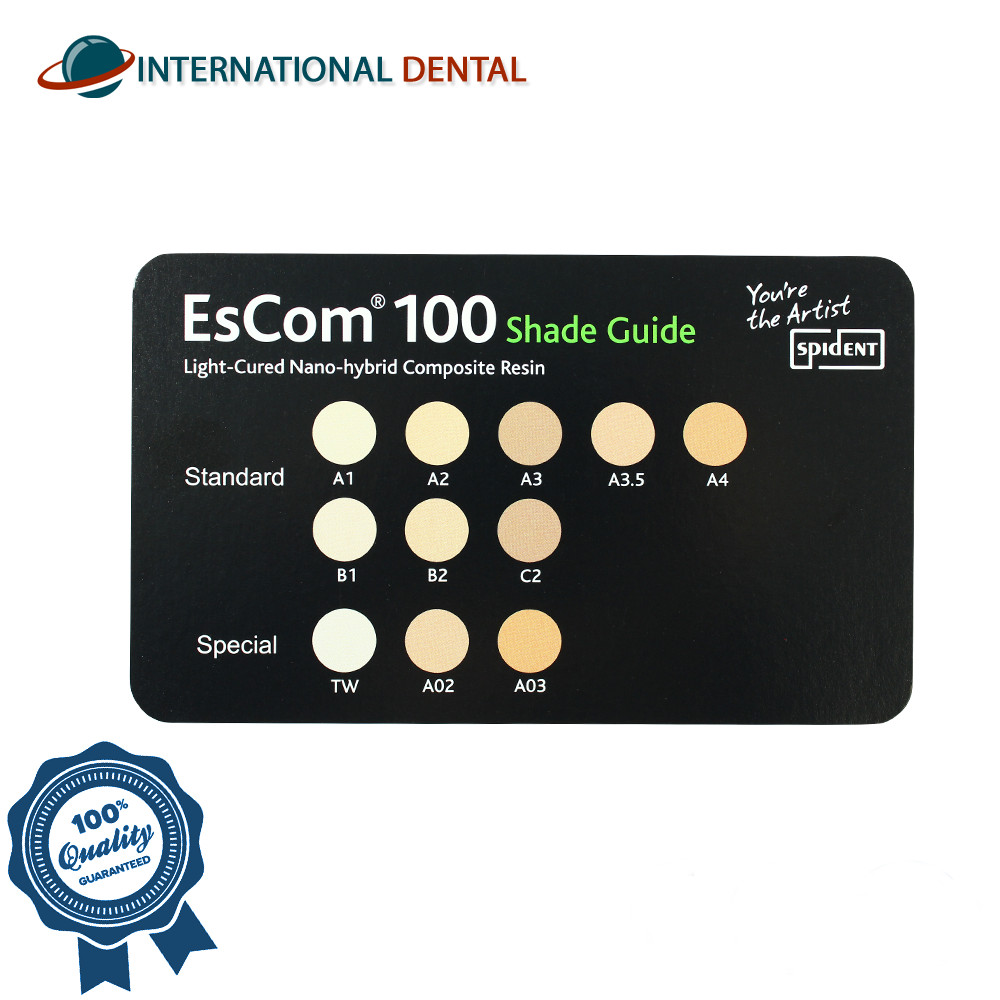 Dental Spident EsCom100 Nanohybrid Composite Resin System Restorative Kit Bond
