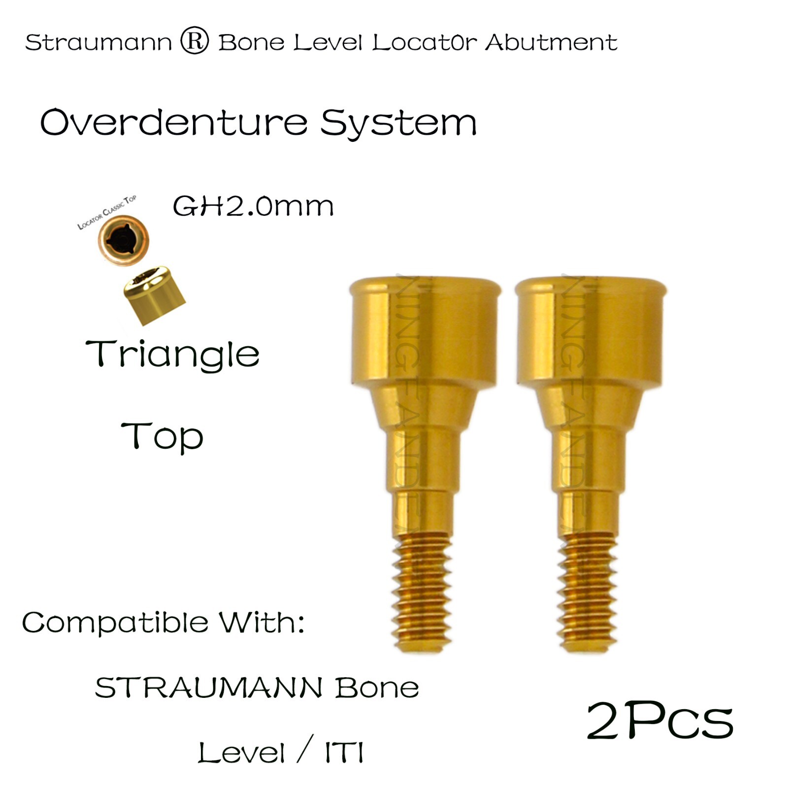 Straumann/ITI-Bone Level NC Dental Overdenture Locator Abutments For 1-5mm GH