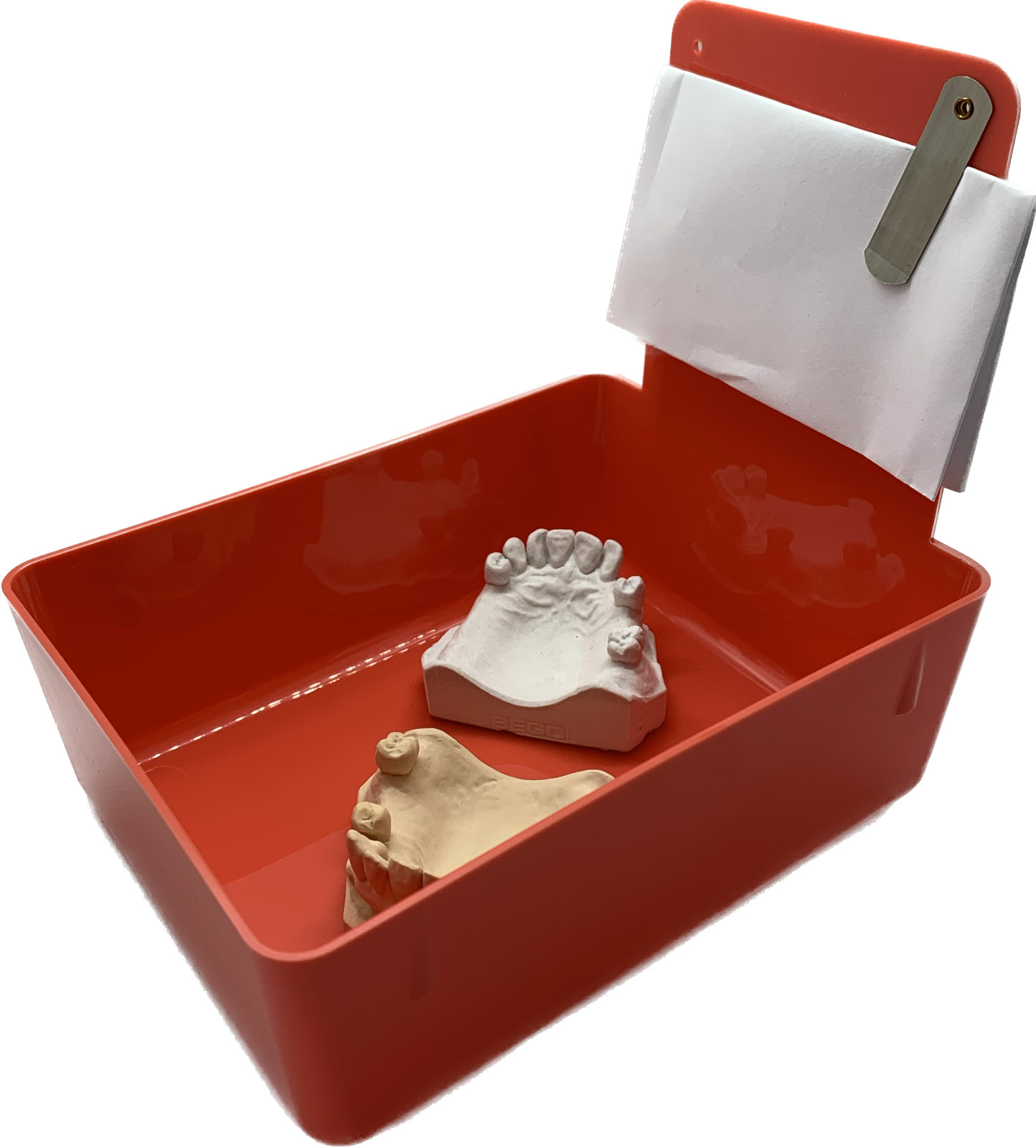 Dental Lab Pan Red 12/box High Quality Color Coded organization