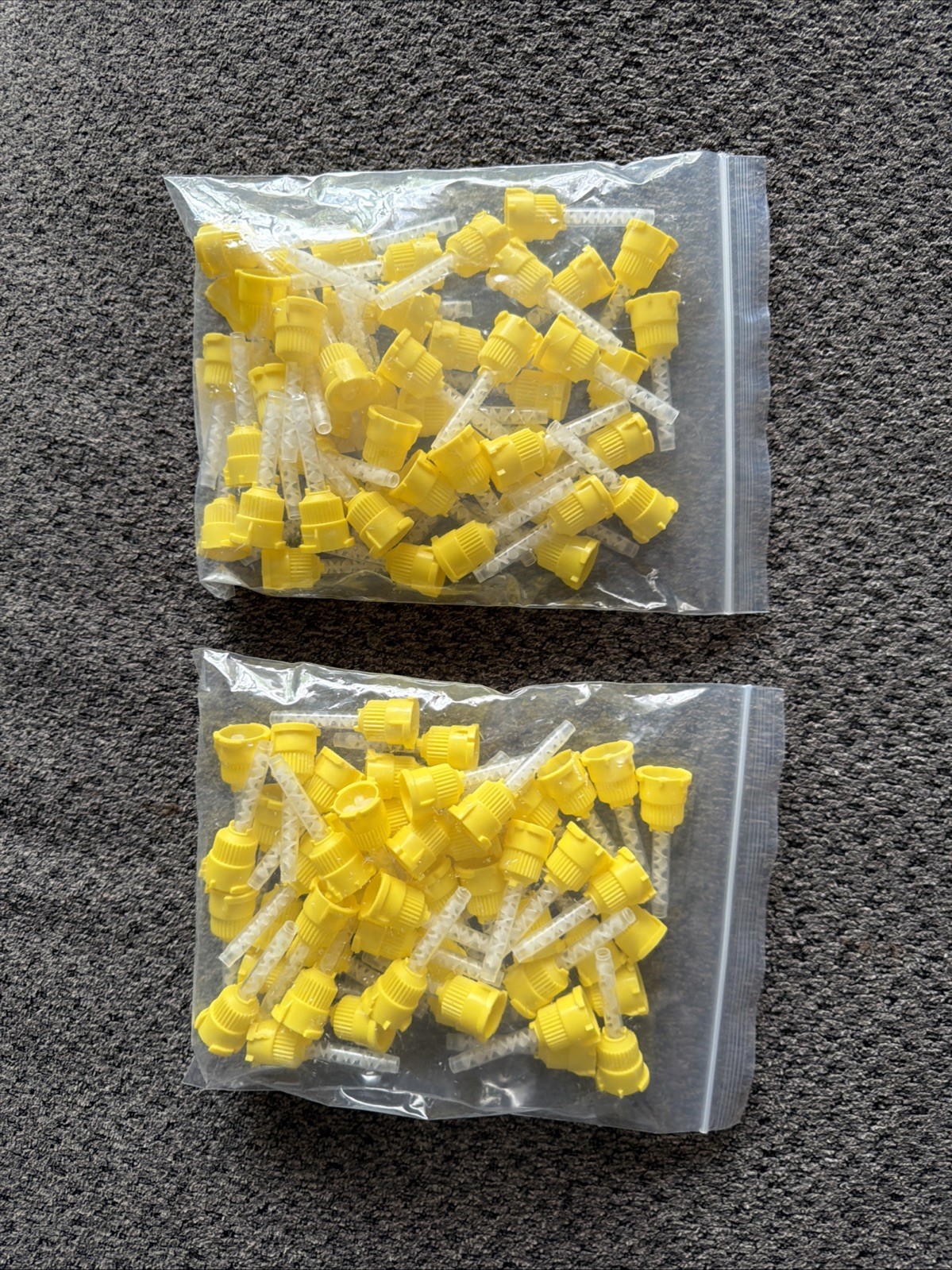 100 Dental Impression HP Mixing Tips Short Yellow 5cm New In Package