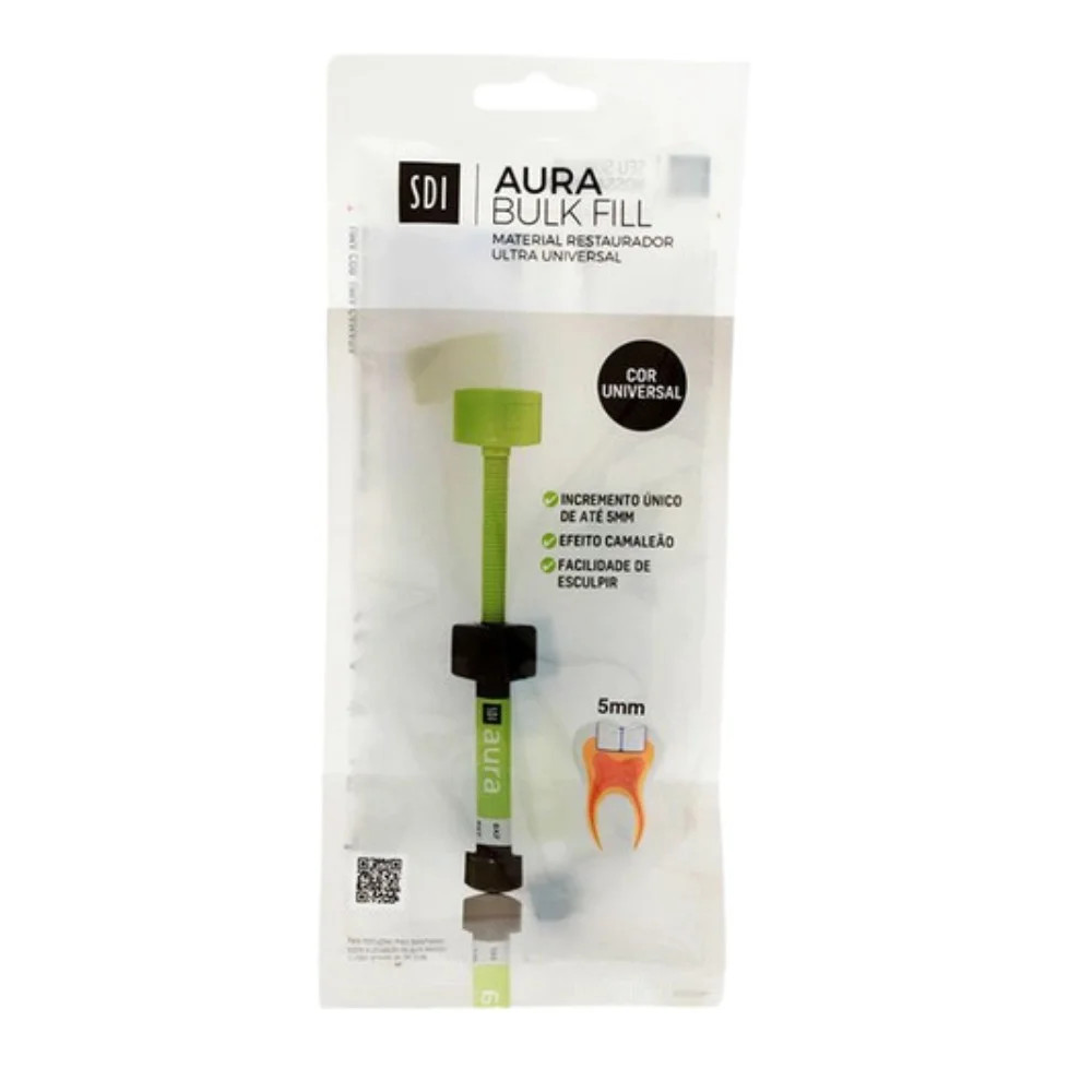 SDI Aura Bulk Fill Light Cured Radiopaque High Strength Composite 4gm (Free Ship
