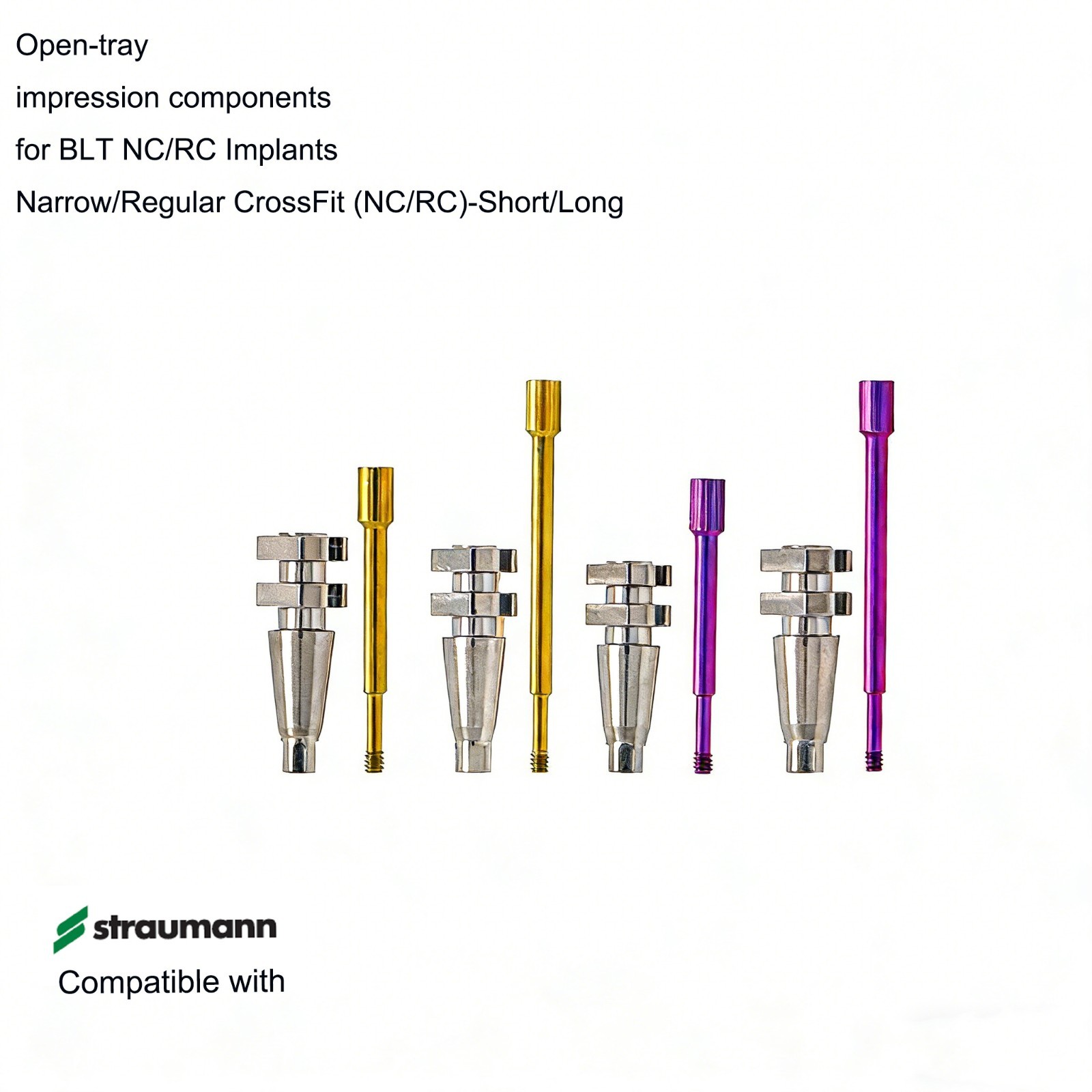US ITI Straumann B0ne Level Transfer Impressions Coping Open/Closed Tray NC/RC