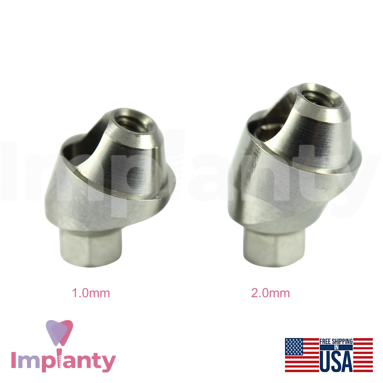 MIS Compatible Ø4.8mm Angulated Multi Unit Prosthetic SP 17° Int Hex 2.45mm