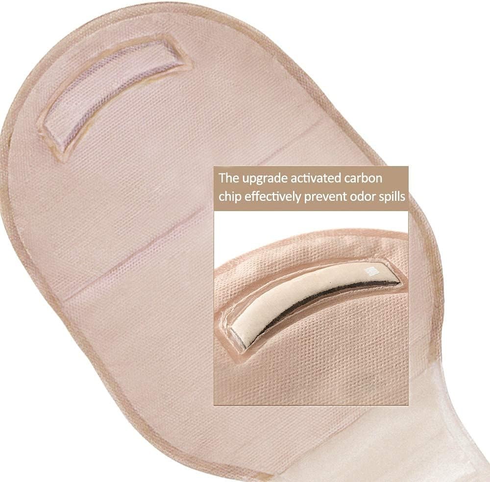 Carbou 21 PCS Ostomy Supplies Colostomy Bags Two Piece 12 Inch (Pack of 21)