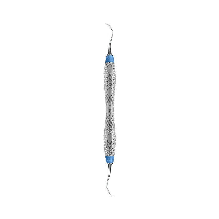 HU-FRIEDY #13/14R CURETTE RIGID, EE2, HARMONY, BLUE ERGONOMIC HANDLE (x3)