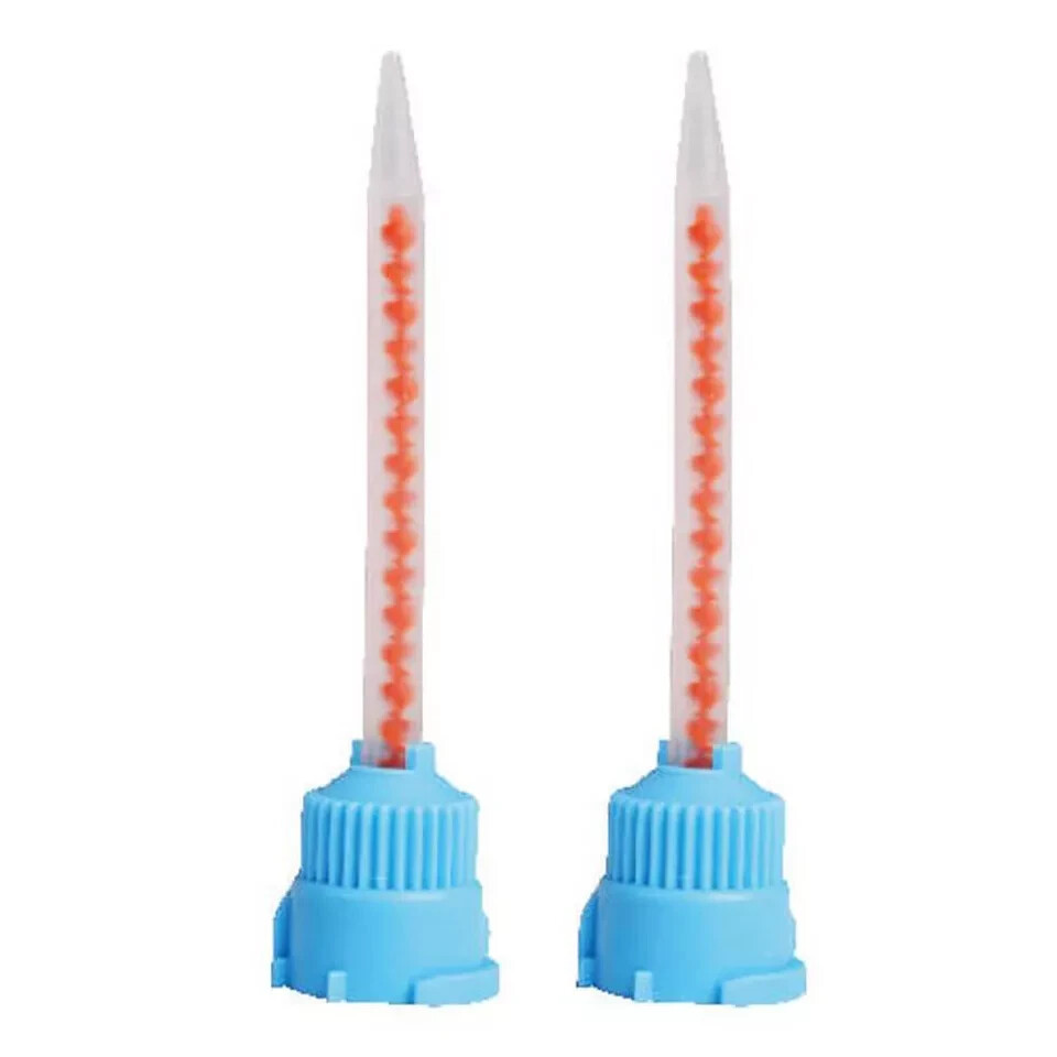 100 pcs Dental Impression Mixing Tips For 10:1 Crown &Bridge Material Syringe