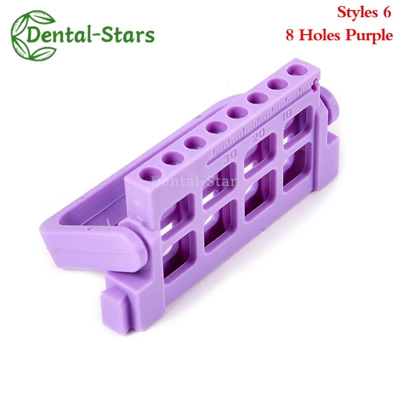 8/16 Holes Dental Bur Endo Files Block Holder Stand Autoclave Disinfection Box