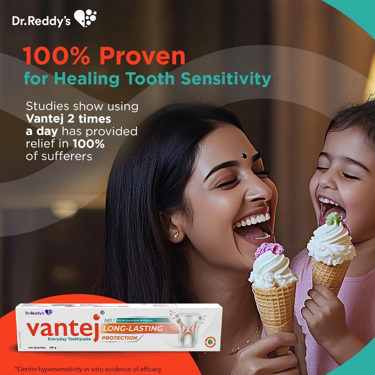 Vantej Toothpaste | Sensitivity Protection & Healing | 100 Grams | Long Lasti…