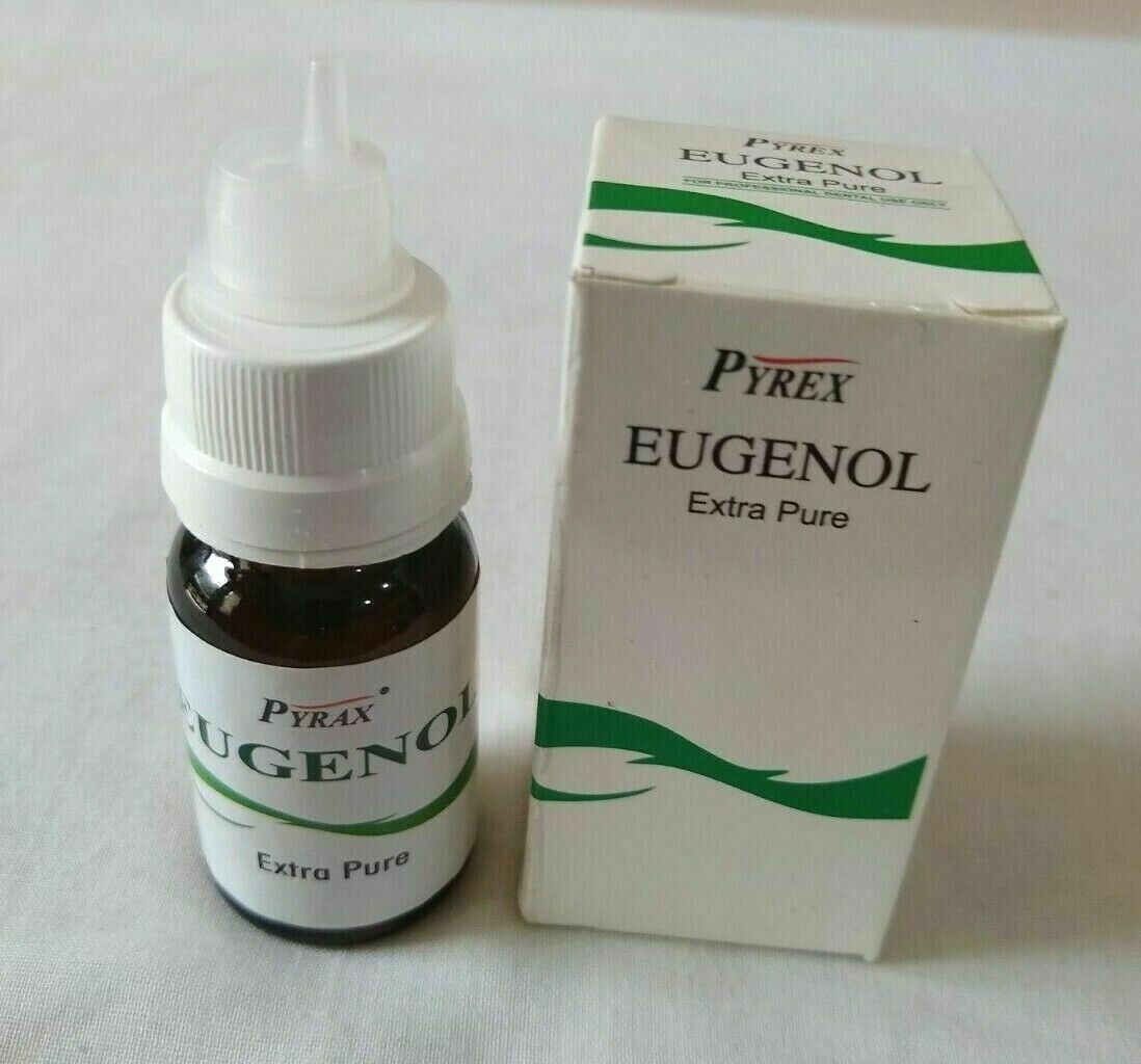 Pyrex Eugenol Oil Extra Pure Dental Dressings Minor Dental Pain 15ml (Free Ship)