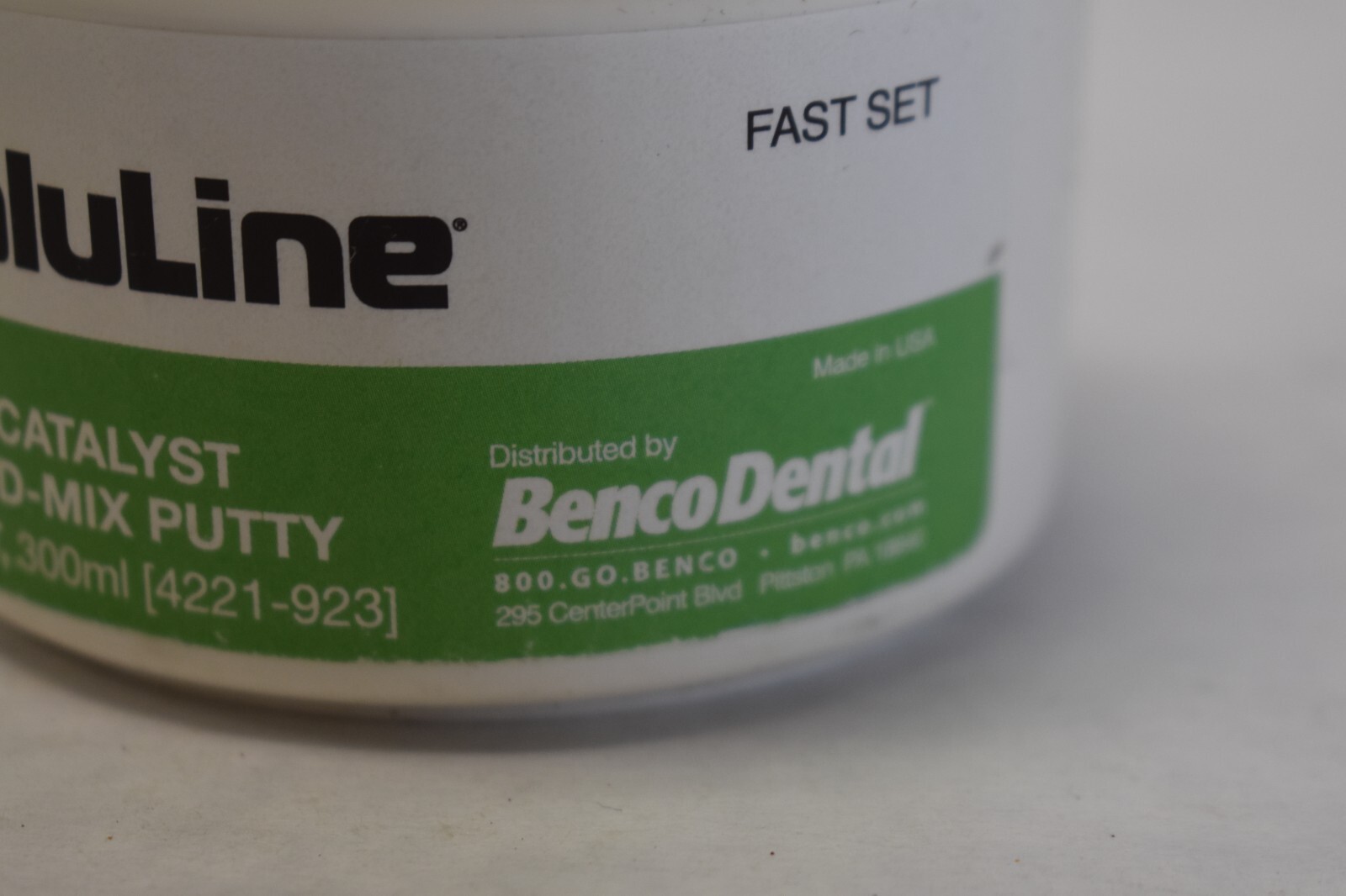 ValuLine VPS Catalyst Handmix Putty Mint 300ml 4221-923 Benco Dental Made in USA