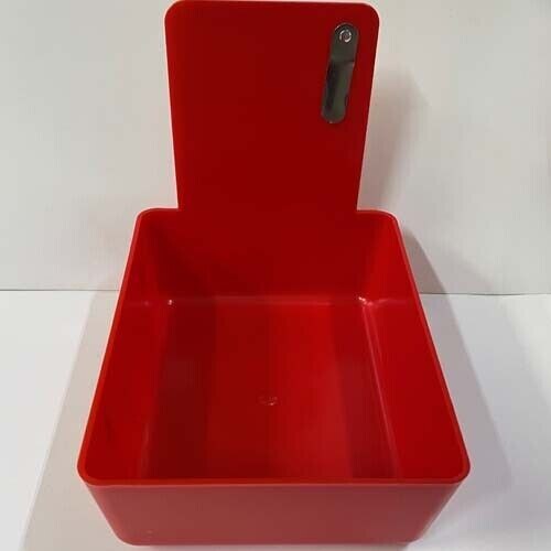Red Dental Lab Pan with Stainless Steel Clip 20pk 7″ x 5¾” x 2½” Made in the USA