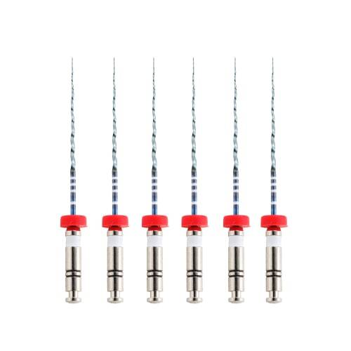 Vakker V Blue 21mm Taper 04 #15 NiTi Rotary Engine Files, 6/Pk