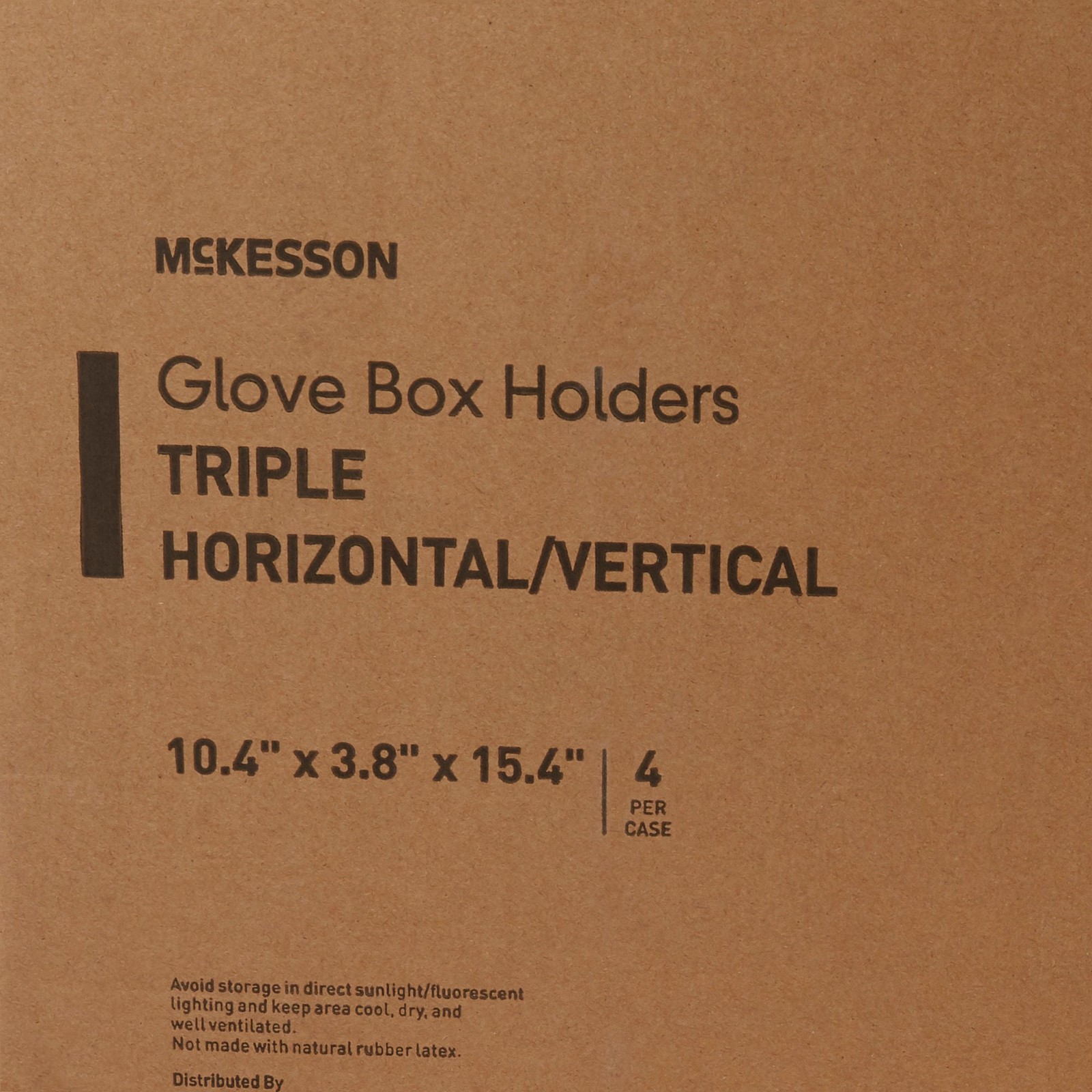 McKesson Glove Box Holder Clear Plastic 3-Box Capacity 16-6530 1 Each