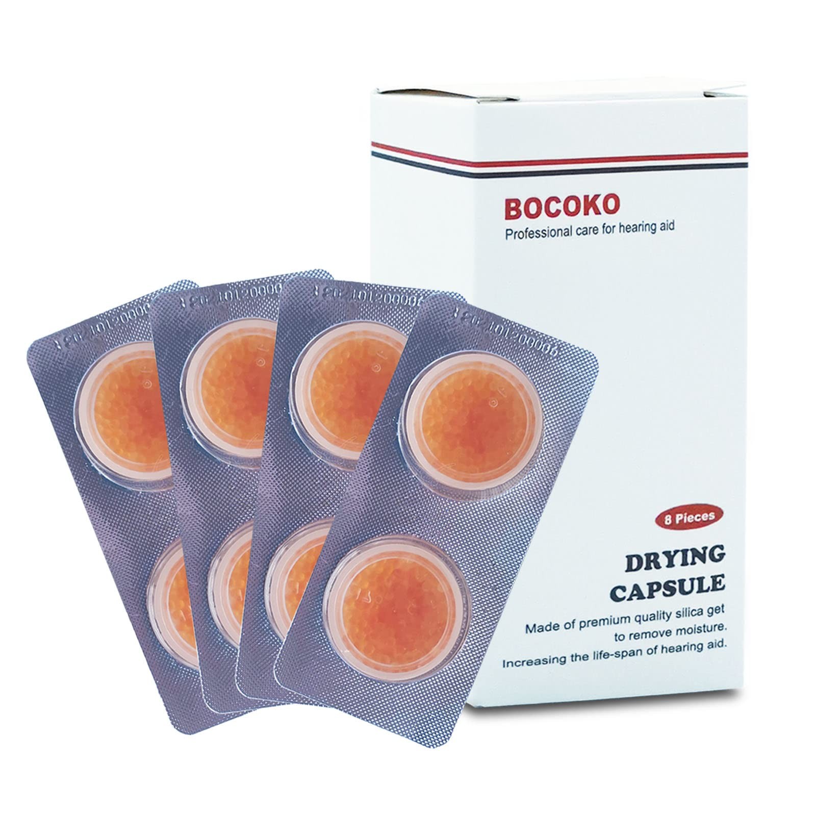 BOCOKO 8 Pieces Hearing Aid Drying Capsules C&C Dry-Cap 8 Count (Pack of 1)