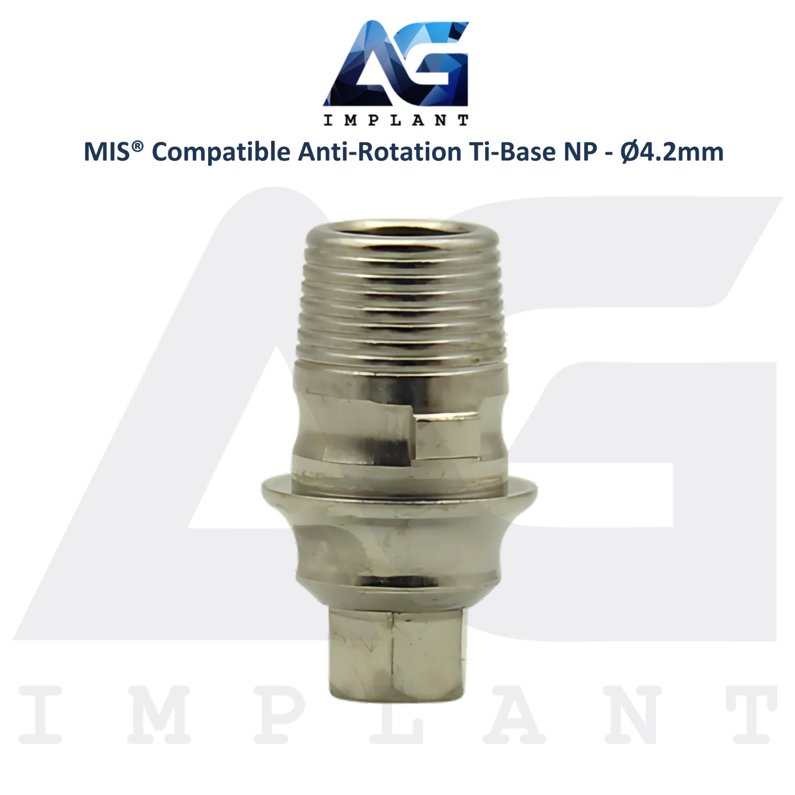 x5 Ti-Base Anti-Rotation Ø4.2mm NP Compatible with MIS® Int Hex System 2.10mm