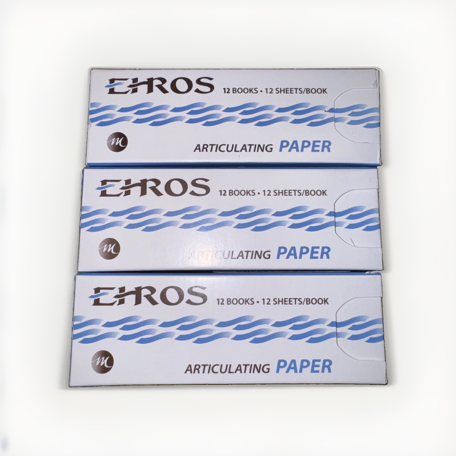 EHROS Articulating Paper Thin Red/Blue 12 Books-12 Sheets/Book #16-00001X 3pack
