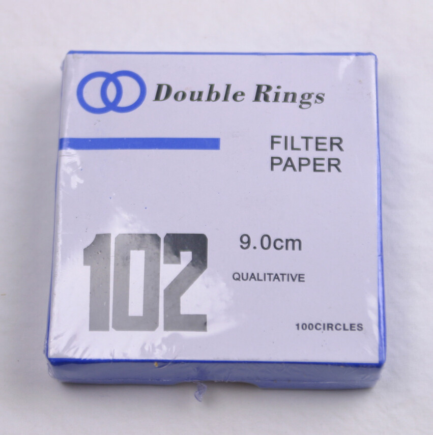 FILTER PAPER 9 cm 100 DISCS QUALITATIVE MEDIUM 102