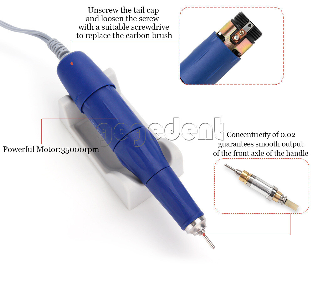 Dental Lab Micromotor Strong 210/105L 35K RPM Nail Art Manicure Pedicure Machine