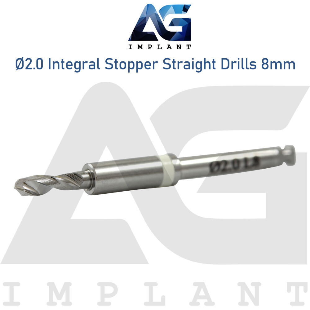 Ø2.0 Integral Stopper Straight Drill External Irrigation Dental Tool