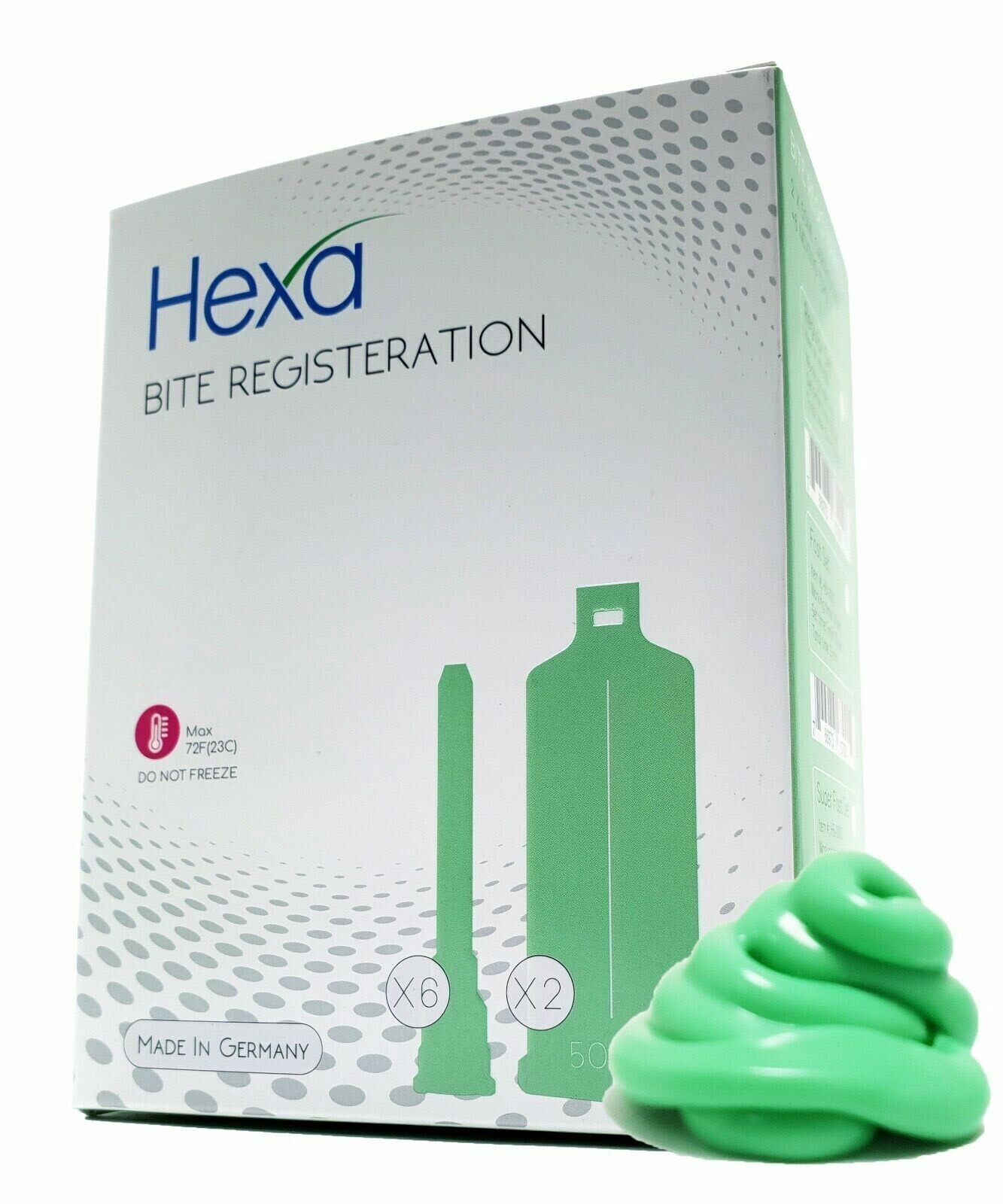 HEXA Bite Registration Material Fast 40x 50ML Cartridges (20 Box) + 96 Tip