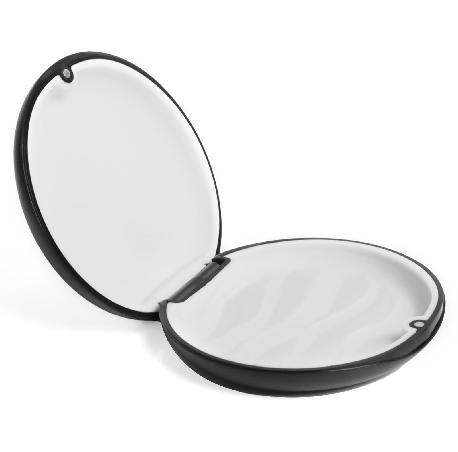 LA MIERE Retainer Case, Slim Aligner Case Compatible with Black w/ White