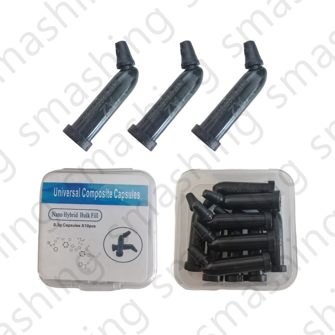 10Pcs Dental Compules Unidose Composite Resin Capsules Light Cure 0.3g/piece