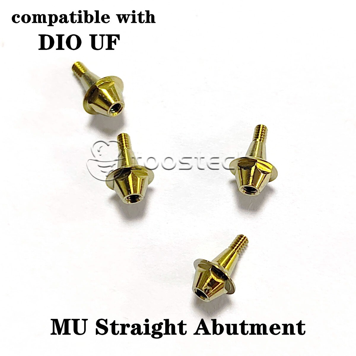 Multi unit straight abutment compatible with DIO UF Platform GH1/2 mm