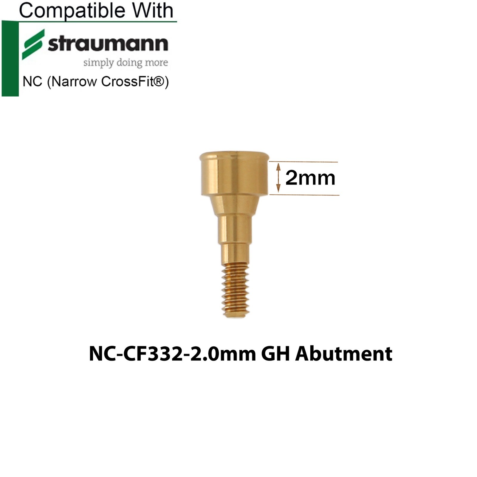 Dental Overdenture Locator Abutment NC & Male Cap Kit Removale Fit Straumann ITI