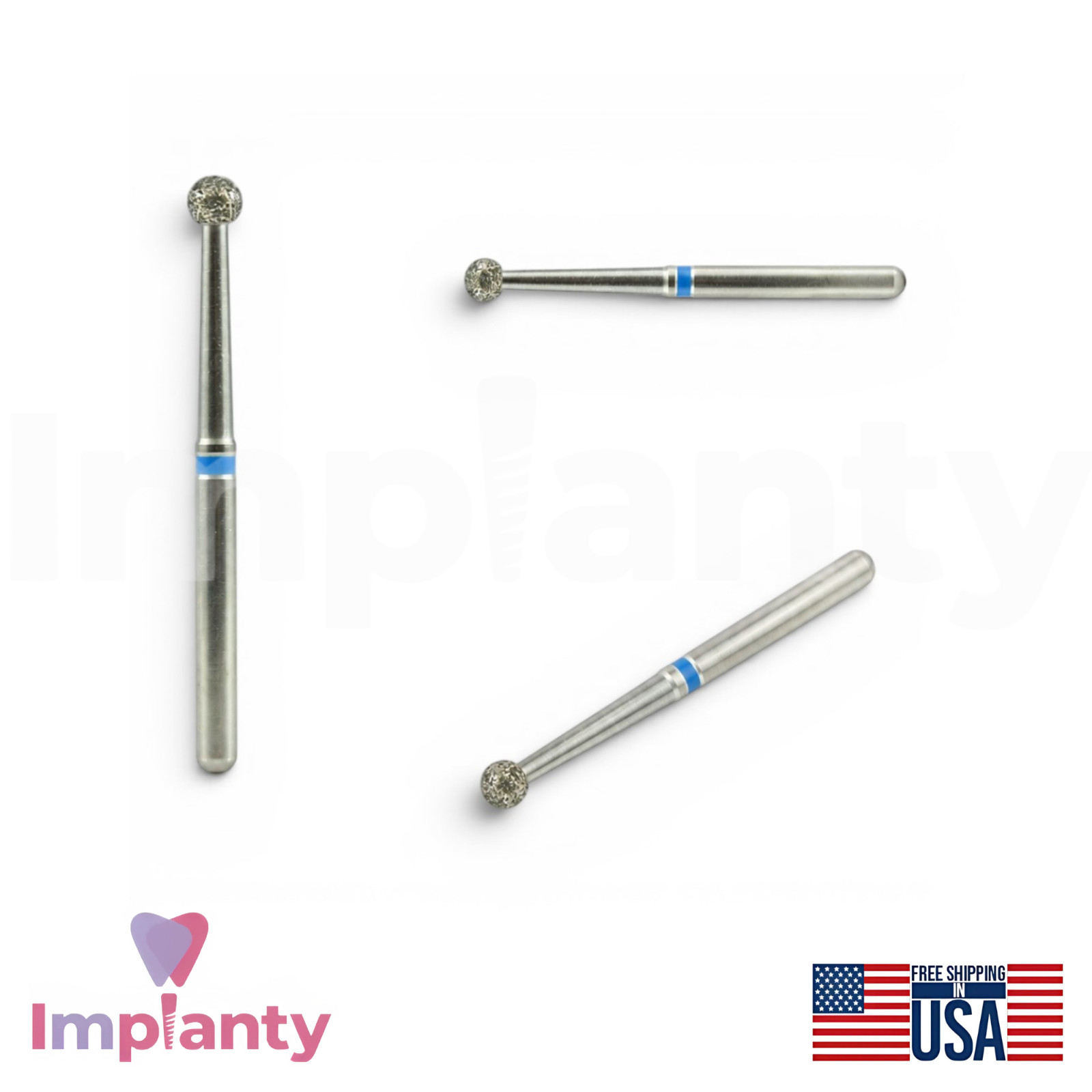 MDT Perio Diamond Coated Burs Kit Plaque Removal Stainless Steel Tool