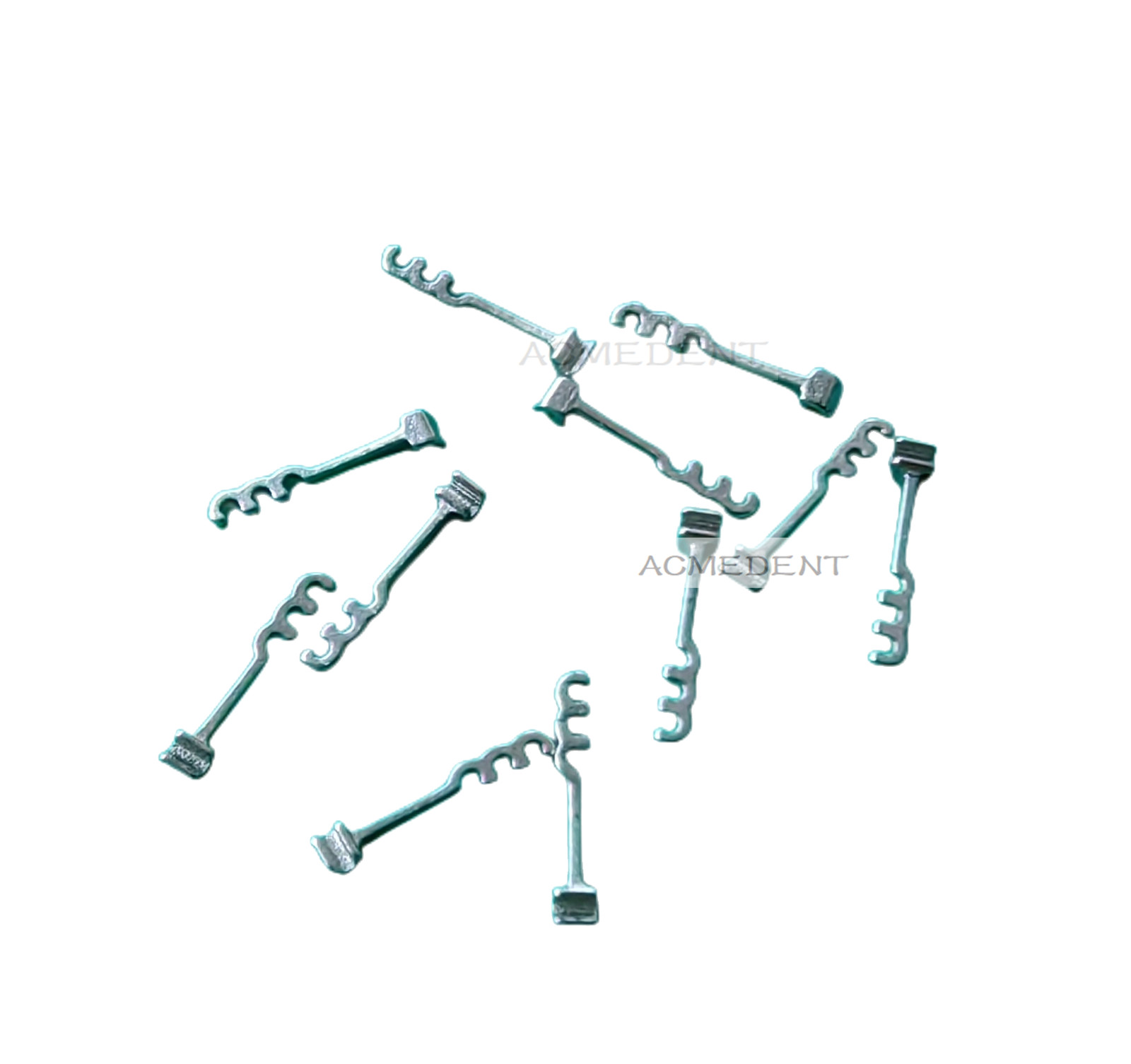 40Pcs Dental Crimpable Hooks Extra Long Multi Function 3-Curved R/L Orthodontic