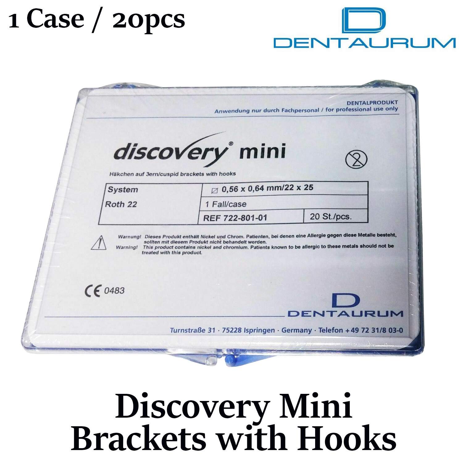 Orhodntic Dental Dentaurum Discovery Mini Brackets full set 20pcs