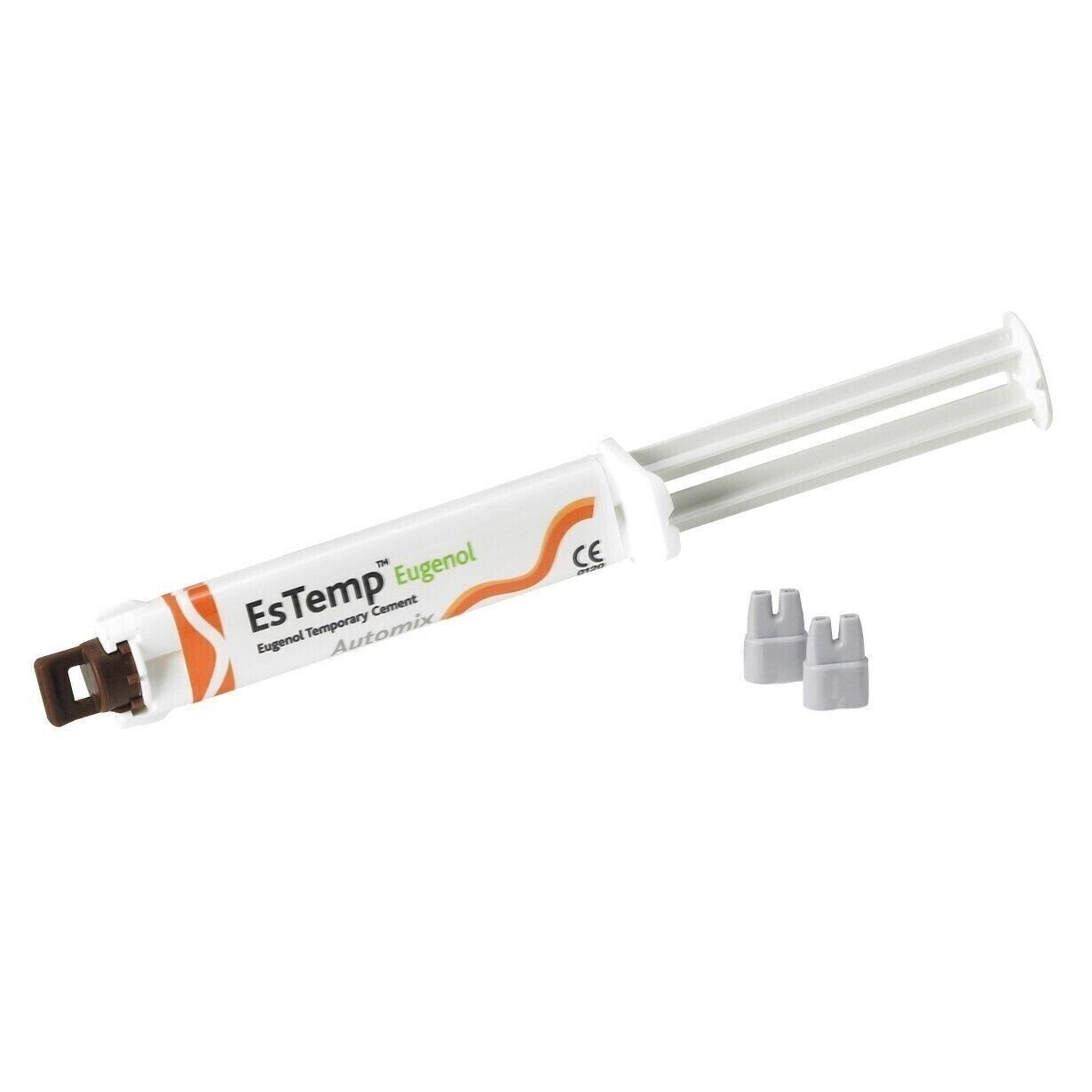 Spident EsTemp Eugenol Temporary Cement Dual Automix 1 syr of 10gm dental D de