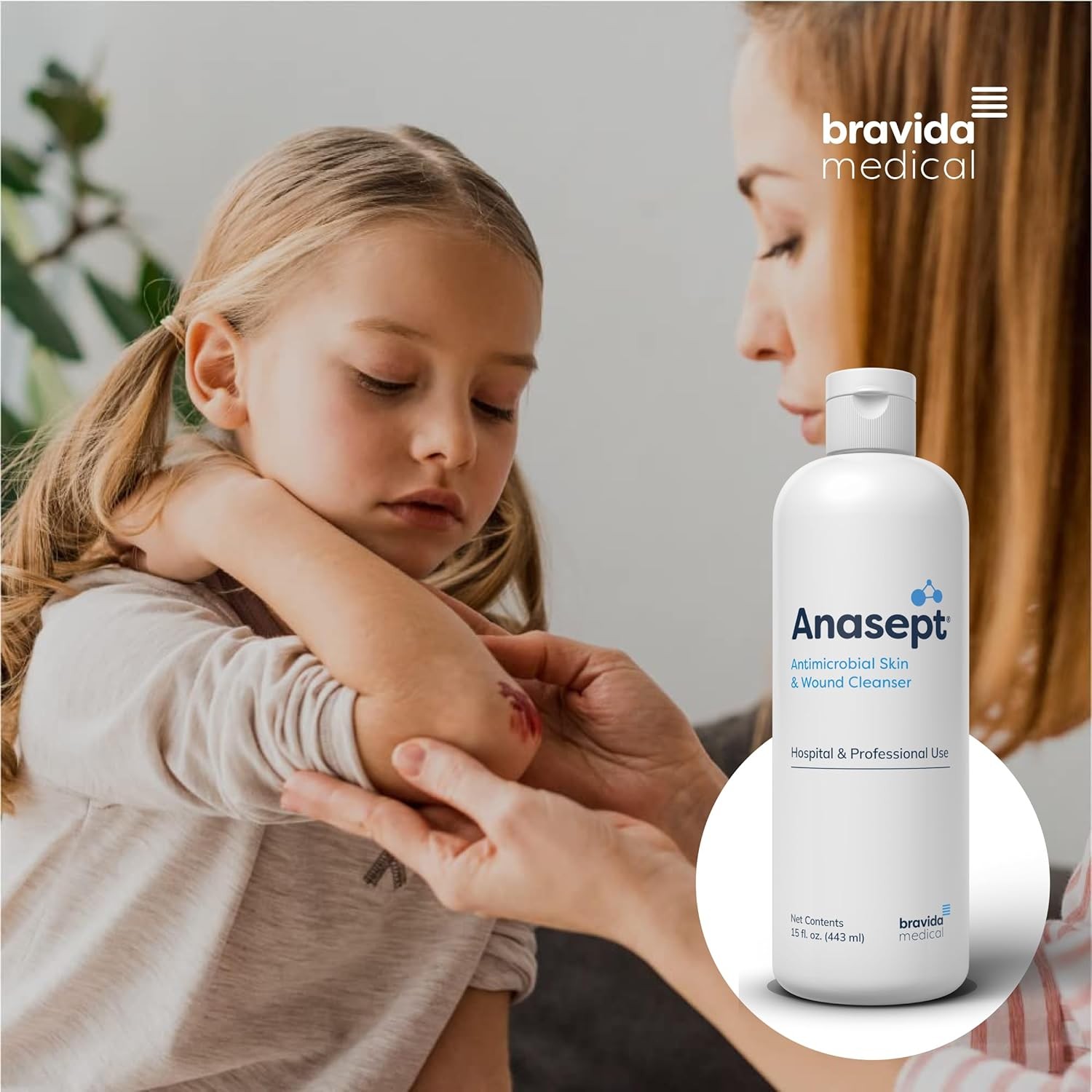 Anasept Skin and Wound Cleanser, 15 oz. Bottle with Dispensing Cap