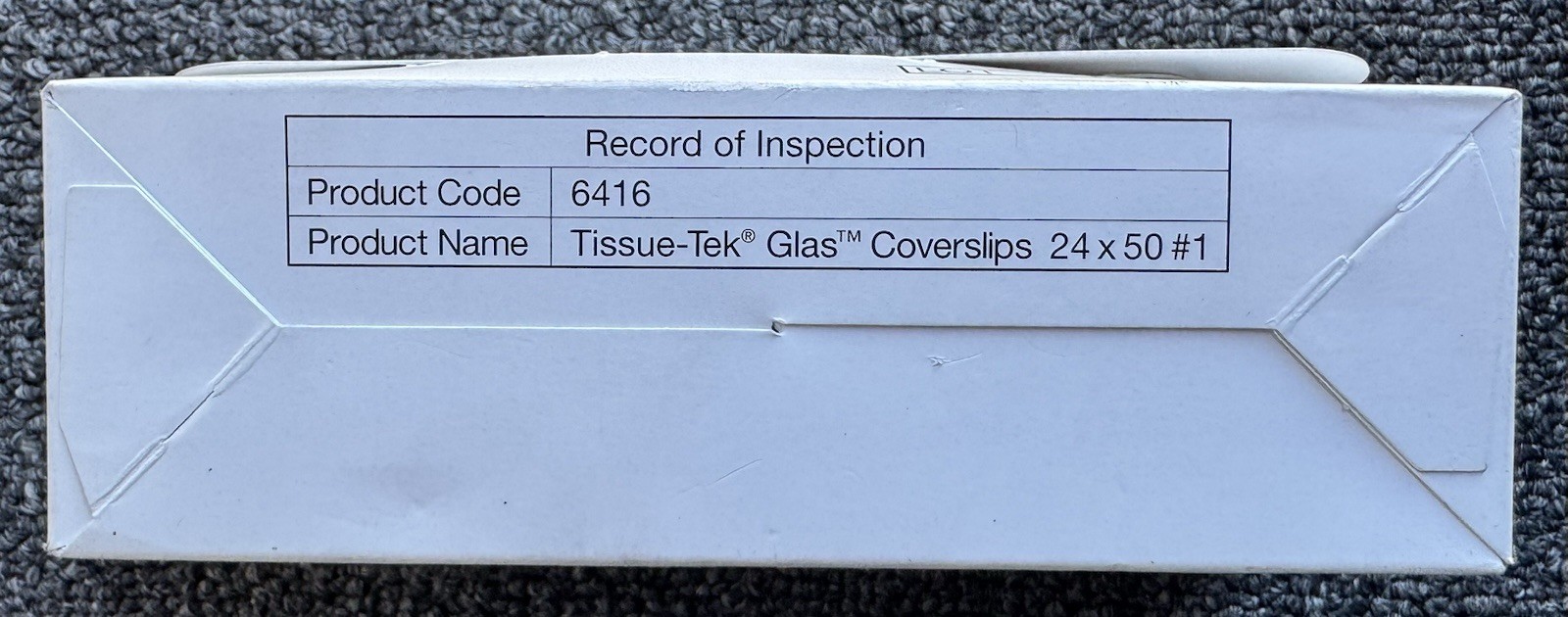 SAKURA TISSUE-TEK GLAS 6416 24x50mm COVERSLIPS 200/HOLDER 5/CASE NEW