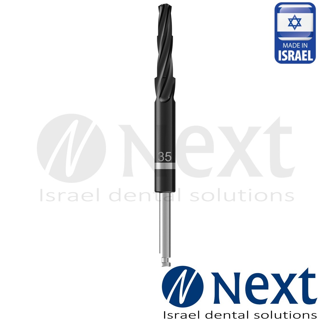 Dental Zygomatic Drill Ø4.2 mm carbon coating Zygoma L 40 mm