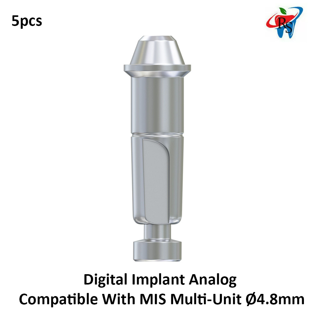5pcs Dental CAD/CAM Model Digital Fixture Analog Compatible With MIS Multi-Unit