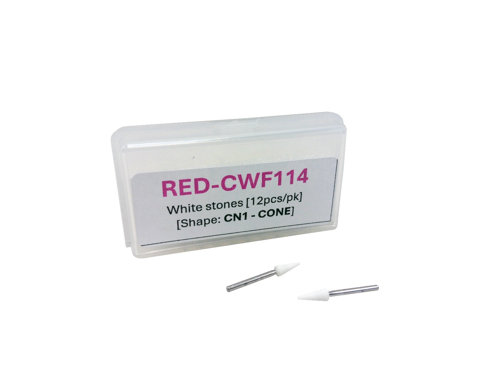 Dental Polishing & composite Finishing White Stones FL2, RD1, TC1, CN1 12pcs/box