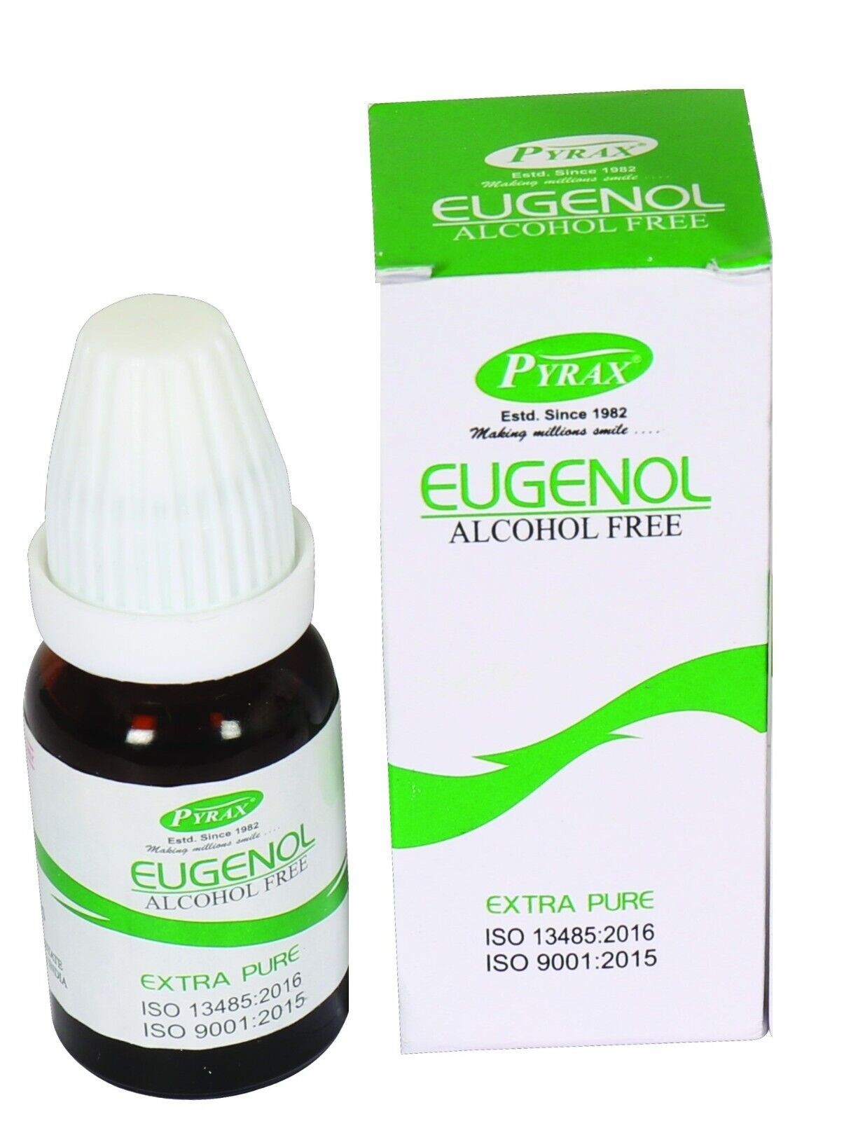 Pyrex Eugenol Oil Extra Pure Dental Dressings Minor Dental Pain 15ml (Free Ship)