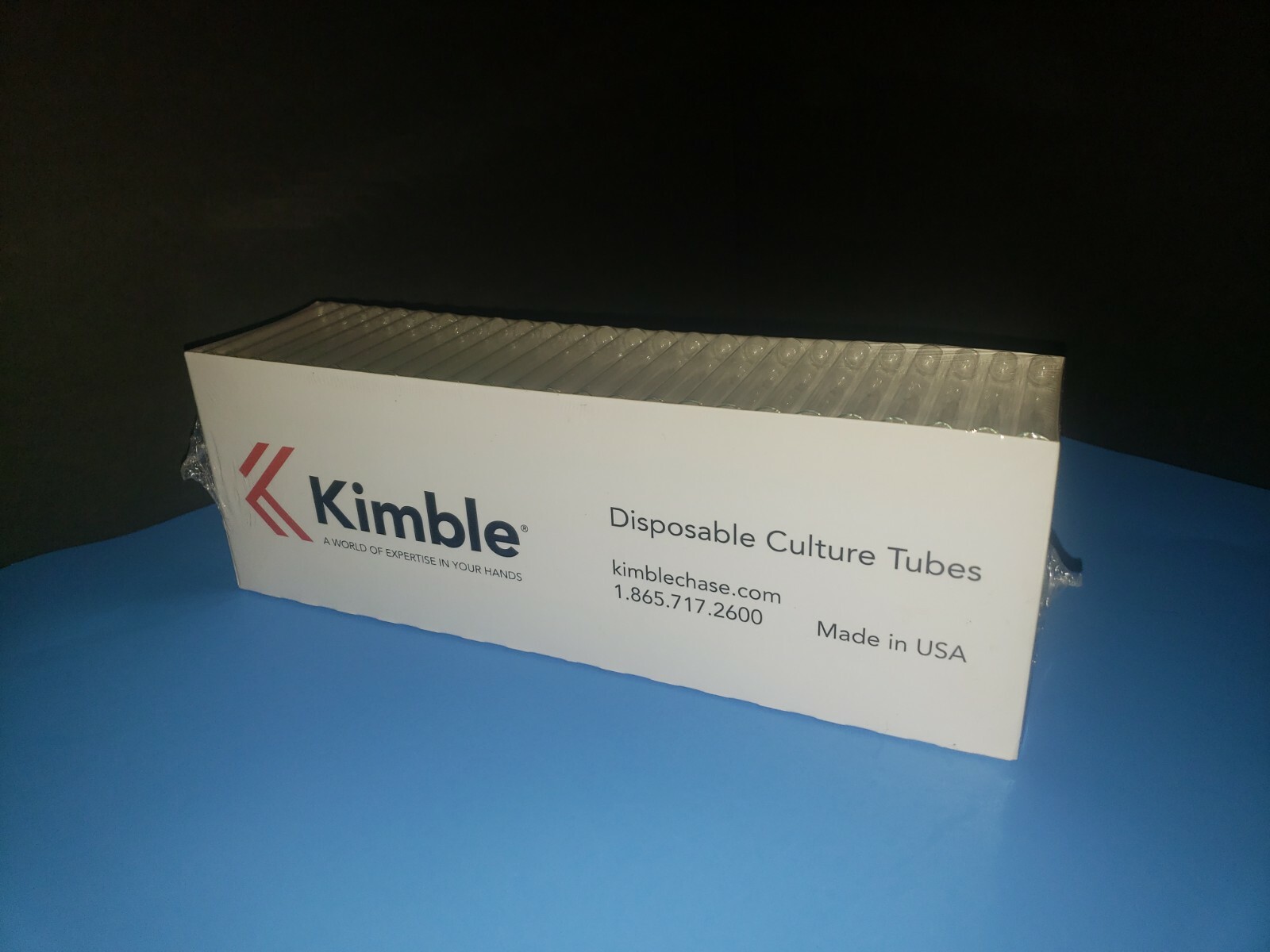 CASE OF 1000(4 PKS X250) Kimble Glass Culture Tubes, Borosilicate Glass 12X75mm