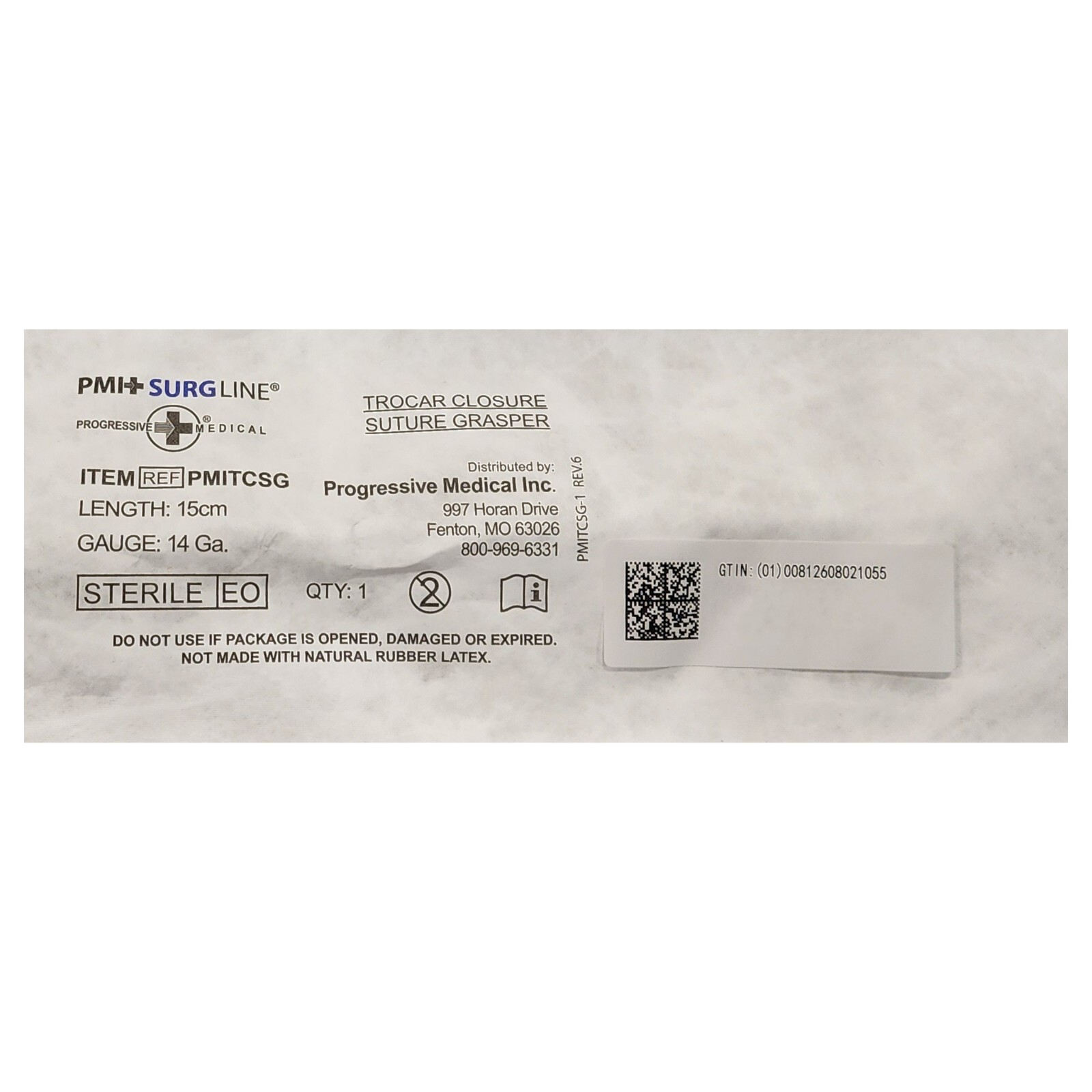 *10-Packs* Progressive Trocar Closure Suture Grasper 14 Ga 15cm Long PMITCSG