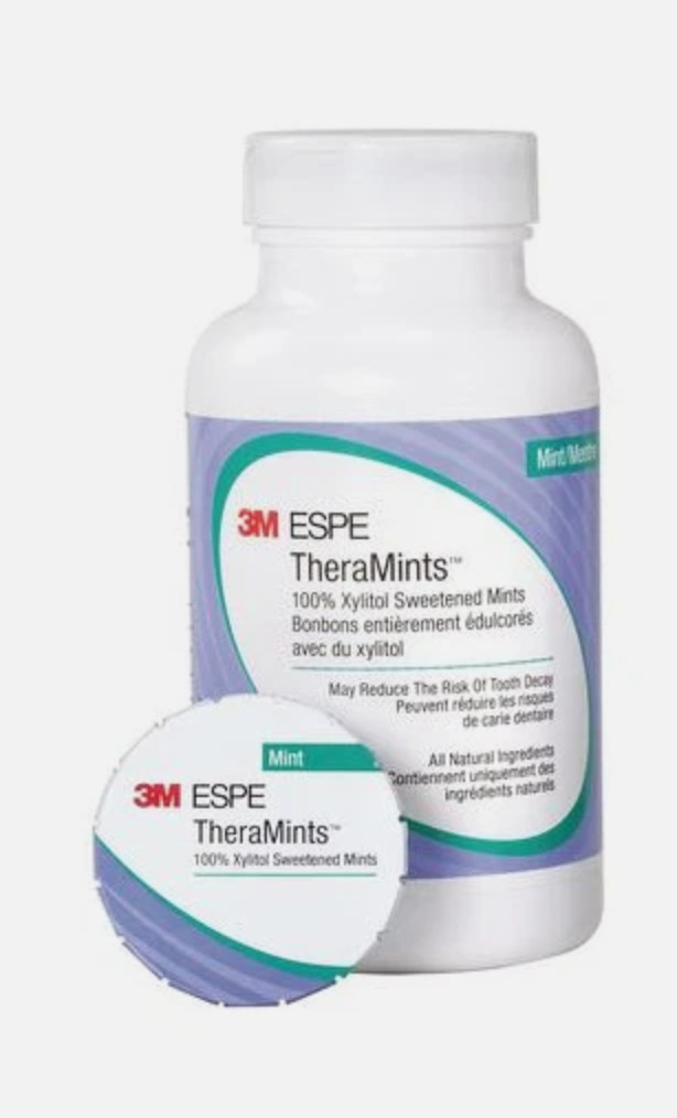 3M ESPE 12119M TheraMints Xylitol Sweetened Dry Mouth Tooth Decay Mints 520/Pk