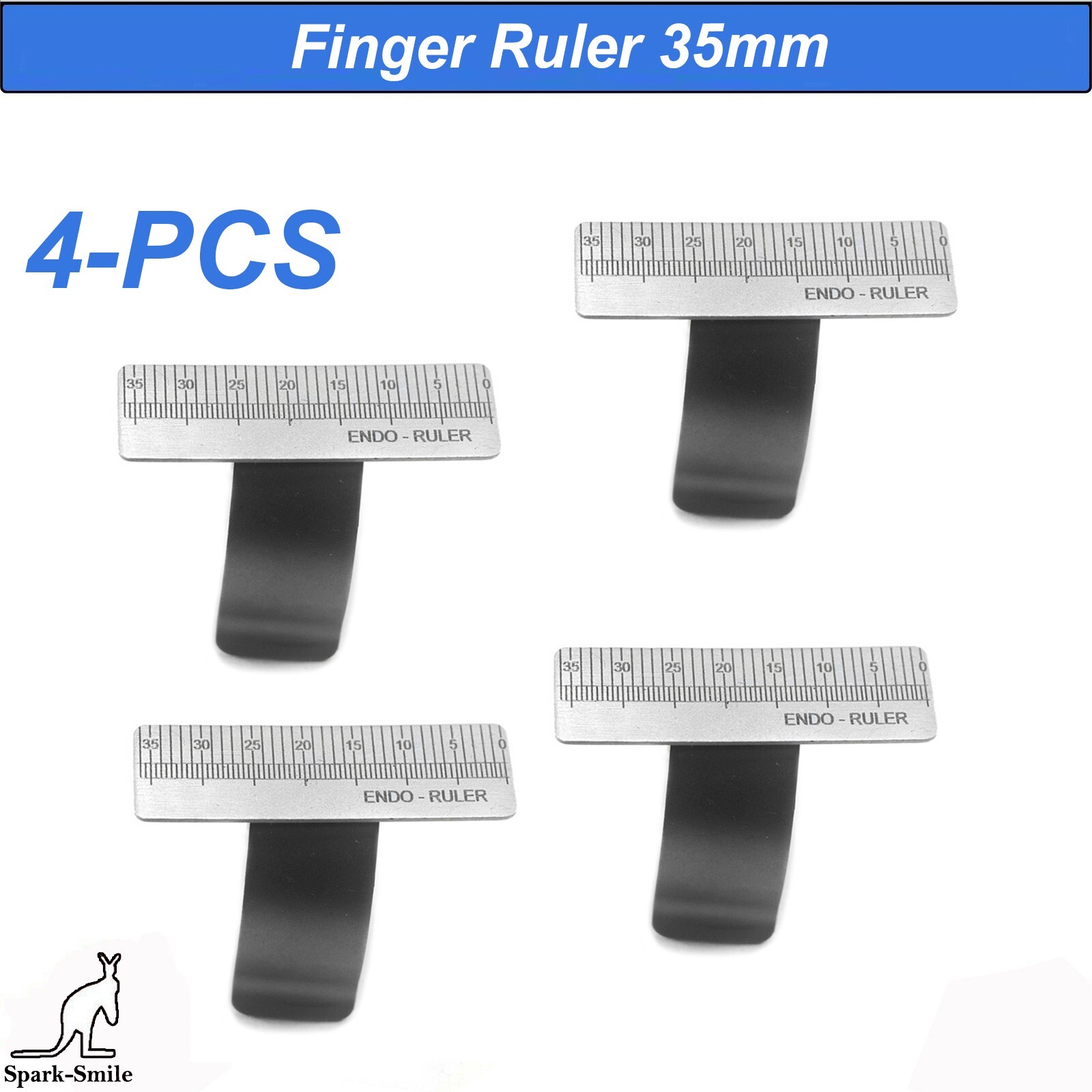 Finger Rulers Endo Gauge Span Measure Scale Endodontic Dental Instruments 4,PCS