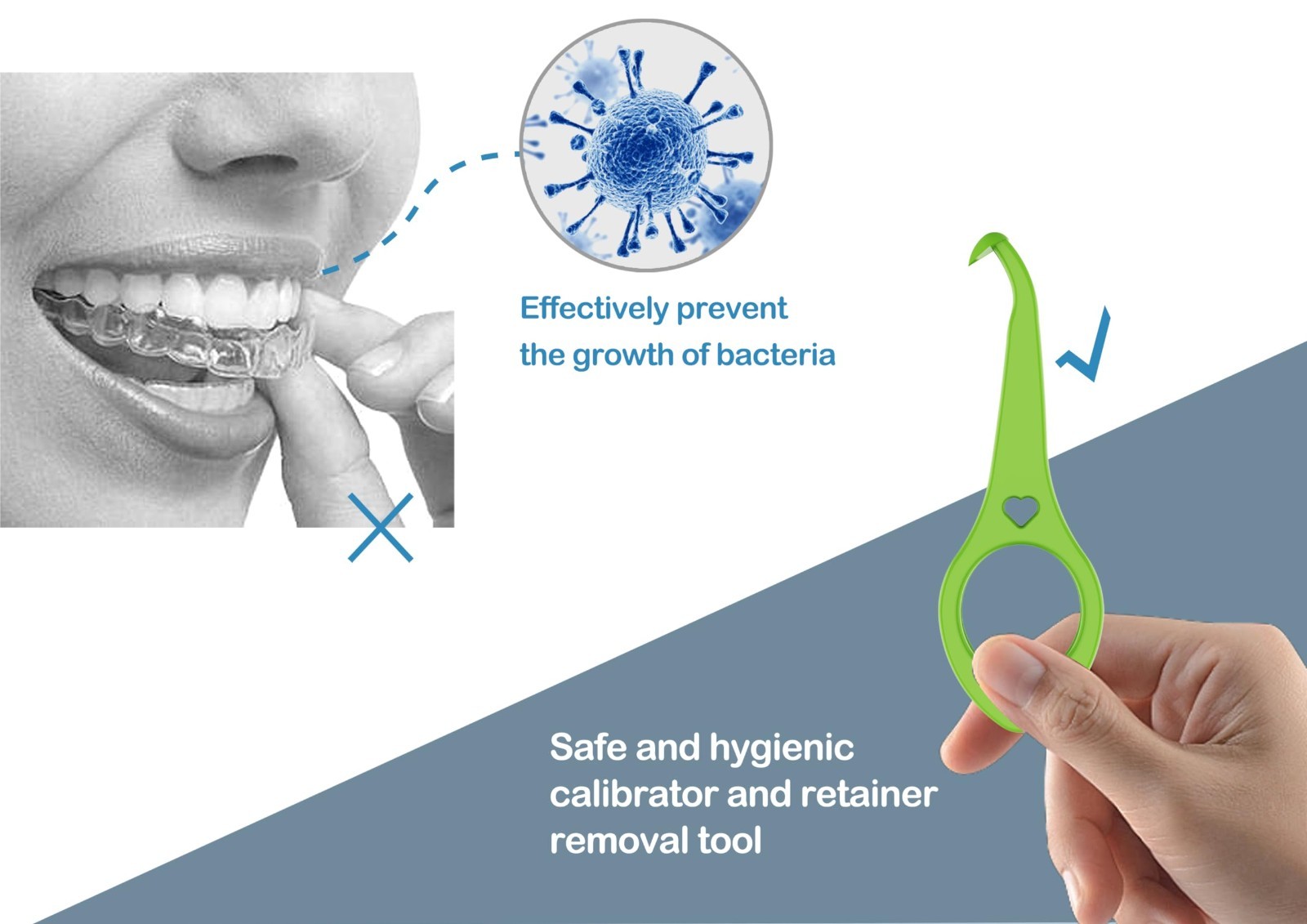 Invisible Aligner Removal Tool – 40pcs Clear Braces Remover & Fixer Kit