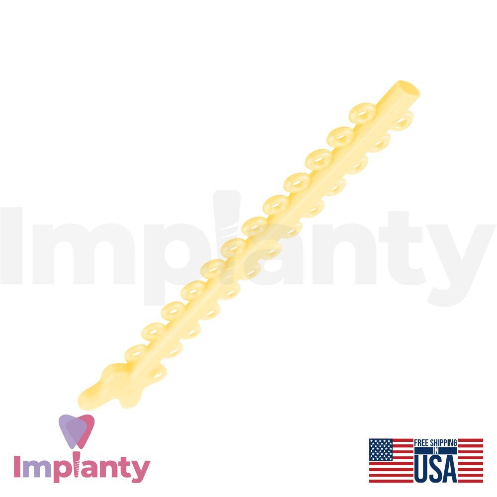 Morelli Polyurethane Elastic Ligature Modules Ivory Color 1000pcs